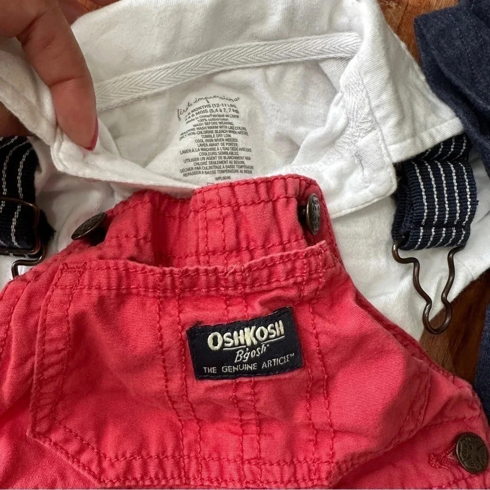 BABY BOY 9M Clothing Bundle Osh Kosh Carters Overalls‎ Romper